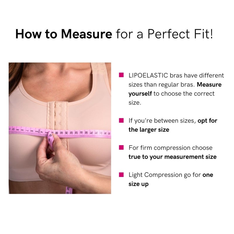 LIPOELASTIC PI Extra - Mastectomy Bra, Surgical Bra, Post-Surgery Bra, Compression Bra for Women Post-Surgery Front Closure Black - Image 3
